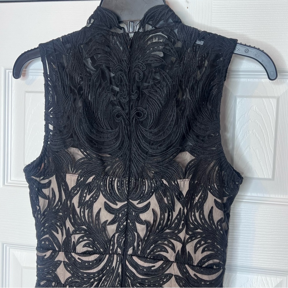 Anthropologie Yoana Baraschi Overture Black Lace Tulle Mesh Sheath Mini Dress 2 - Picture 5 of 15